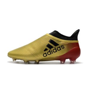 Kopačky Pánské Adidas X 17+ PureSpeed FG – červené zlato